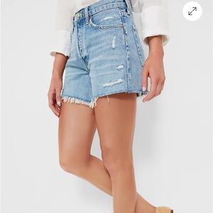 AGOLDE Parker long Jean shorts